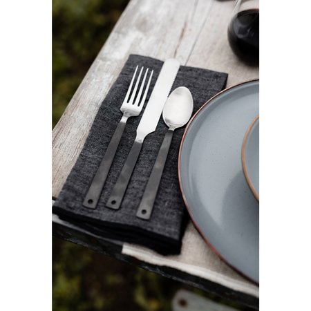 Barebones Living Barebones Flatware, Minimalist Modern Outdoor Utensils Polished, 2PK CKW-360